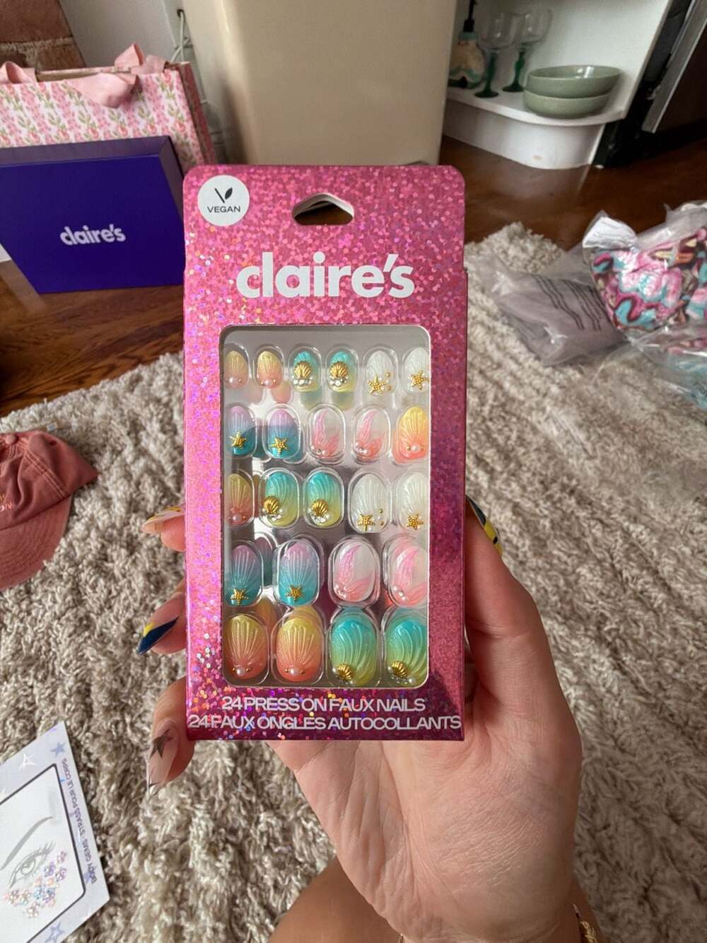 Claire's Vegan 24-Piece Press-On Faux Nails